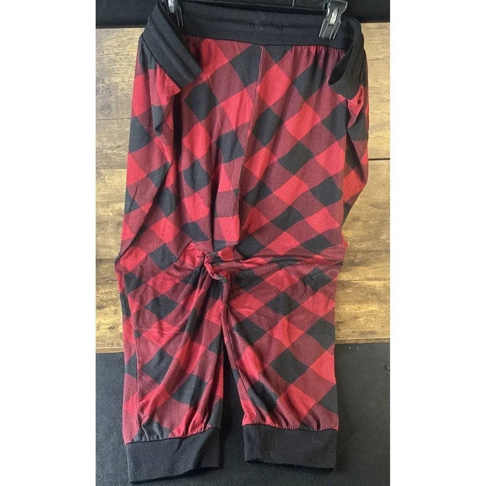 Maurice's Sleep Red And Black Checkered Cozy Pajama Pants XL Fast Shipping - Picture 3 of 6